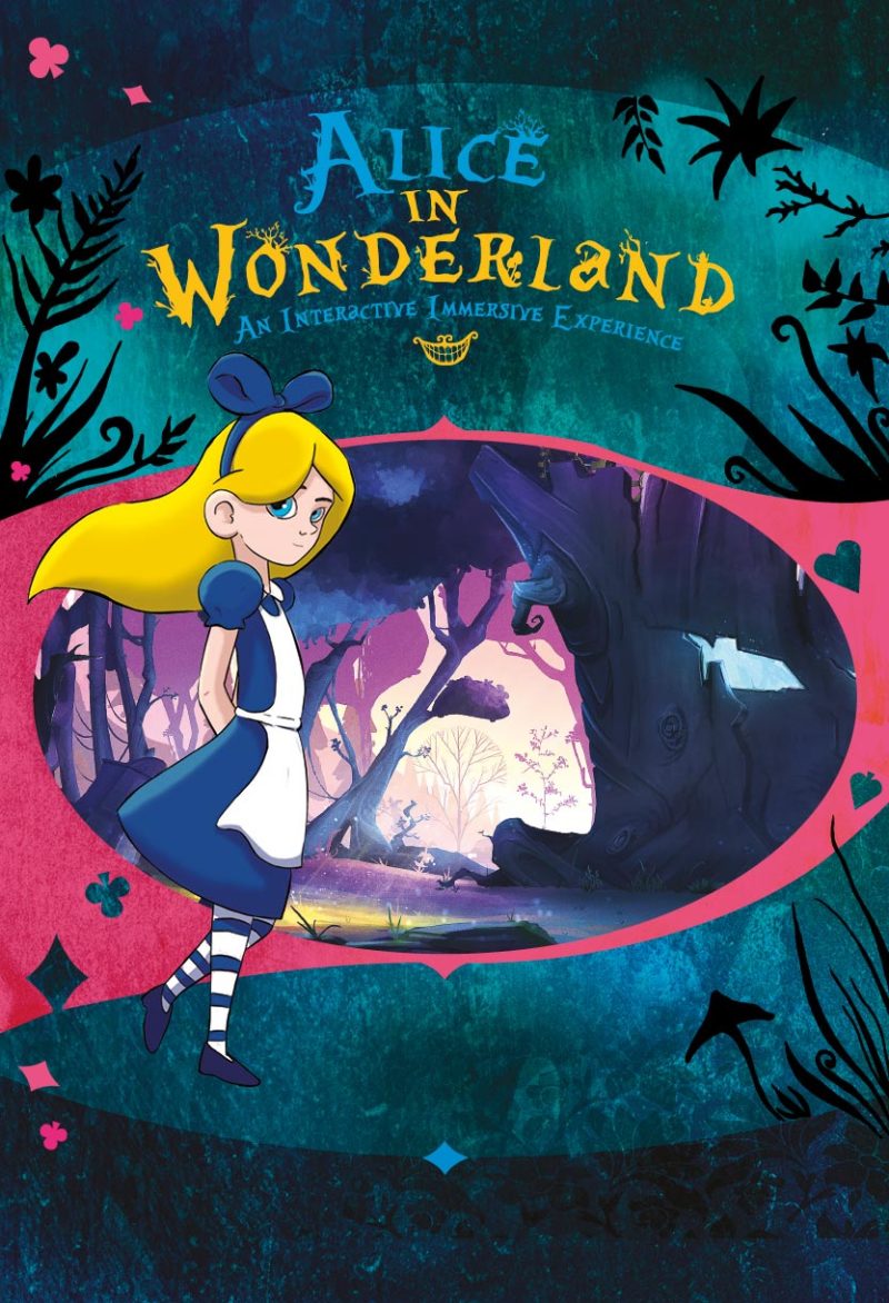 Alice in wonderland interactive immersive experience artwork